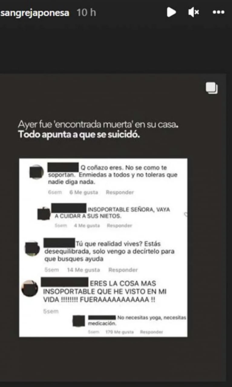 Fuertes mensajes de China Suárez sobre el ciberacoso luego de la muerte de Verónica Forqué: "No acoses"