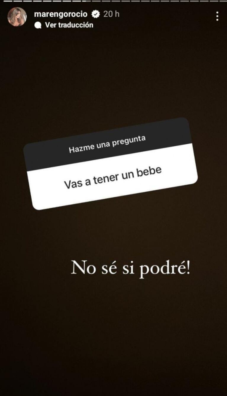 Fuertes mensajes de Rocío Marengo sobre sus deseos de ser madre luego de que fallara su último intento: "No se si podré"