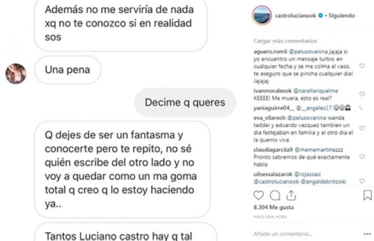 Fuertes mensajes de Sabrina Rojas en Instagram: denunció que hackearon su cuenta 