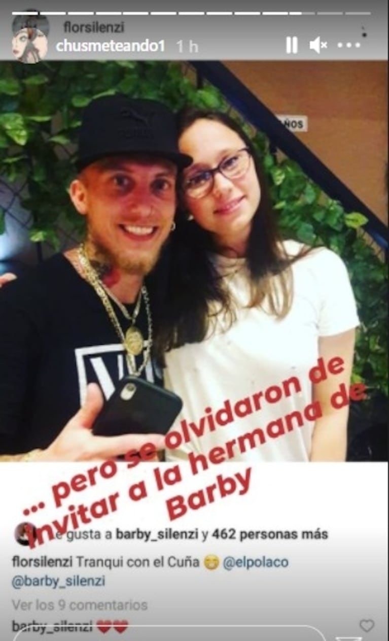 Fuertes posteos de la hermana de Barby Silenzi por no haber sido invitada al cumpleaños de Abril: "Ni sabía que la iban a bautizar"