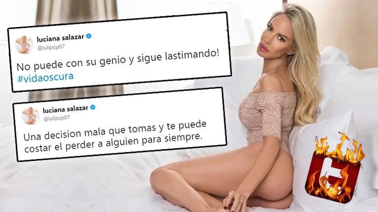 Fuertes (y misteriosos) tweets de Luciana Salazar.