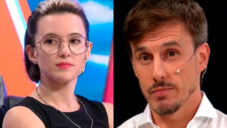 Fuertísimo cruce de Malena Pichot con Roberto García Moritán.