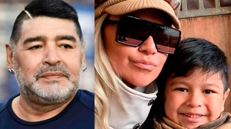 Fuertísimo posteo de Verónica Ojeda con Dieguito Fernando por Diego Maradona.