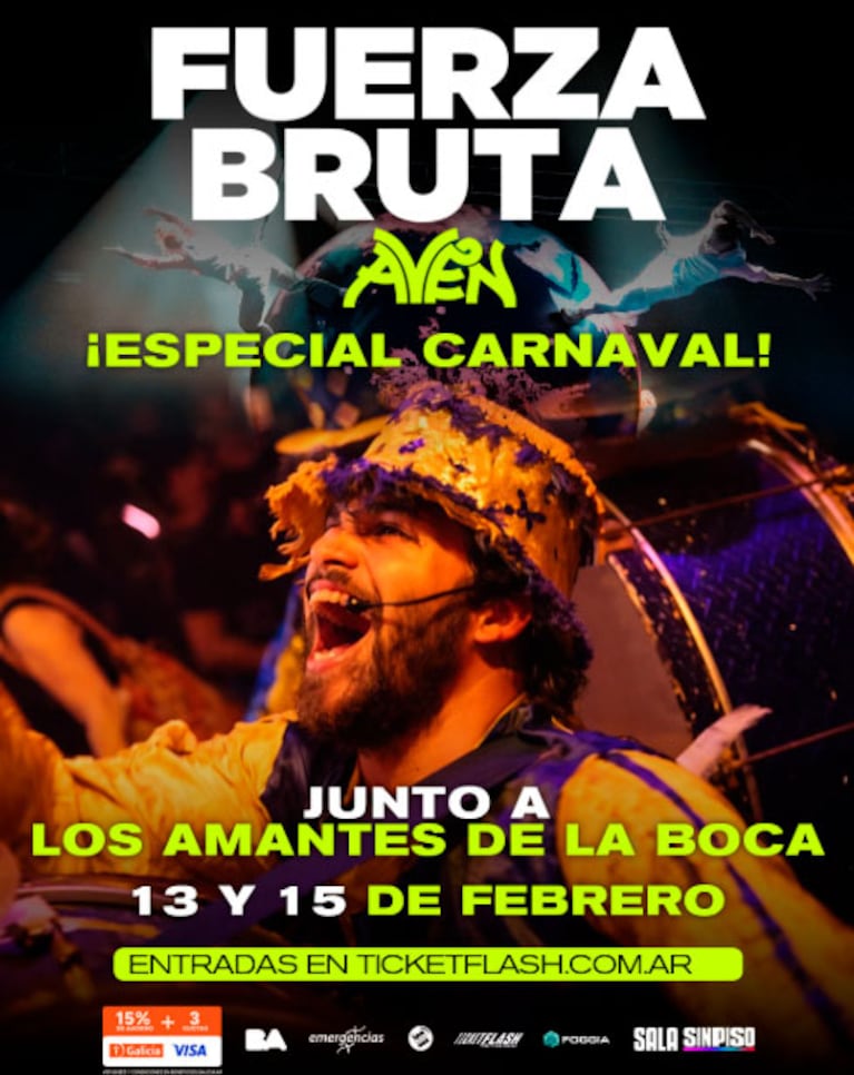 Fuerza Bruta (Foto de prensa)