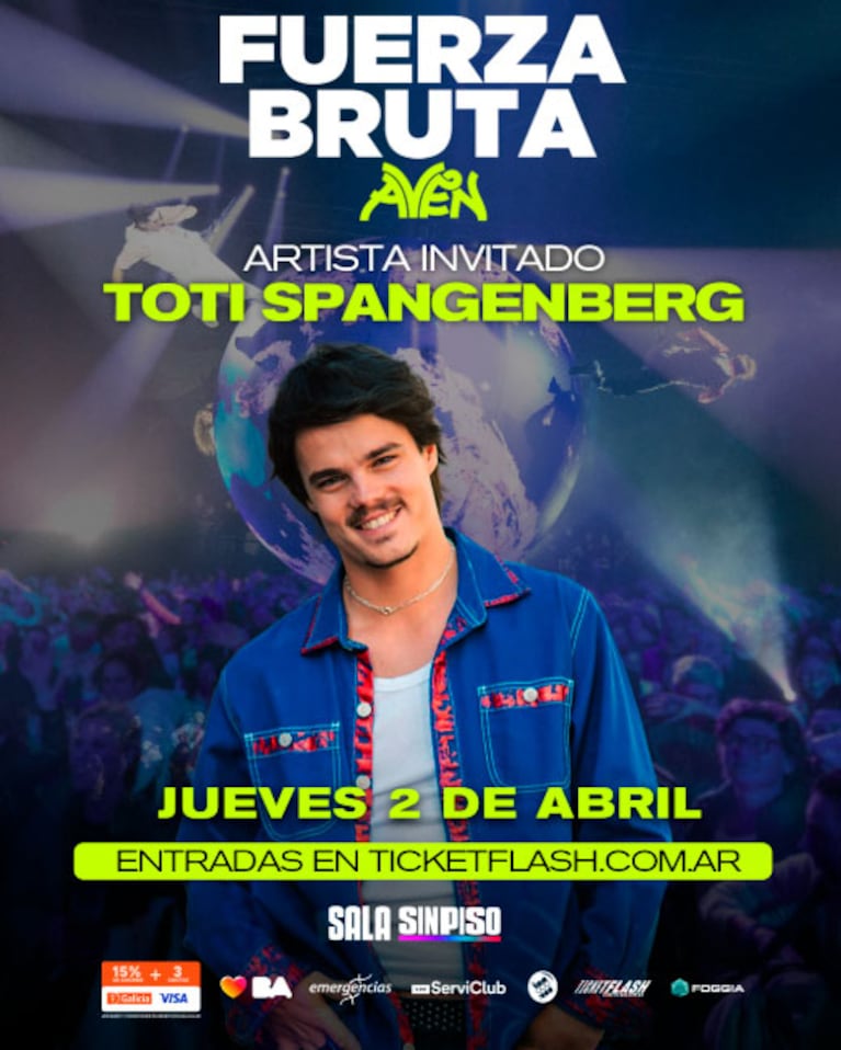 Fuerza Bruta suma a Toti Spangenberg en la recta final de Aven (Foto de prensa)