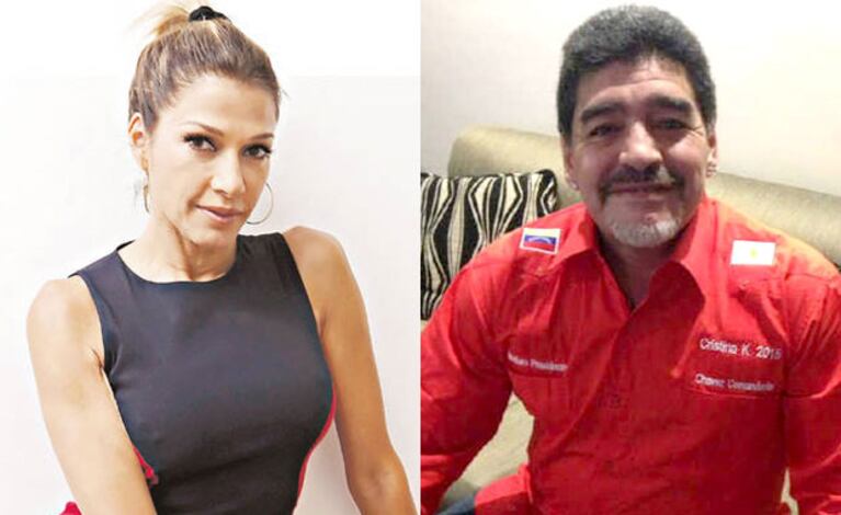 Fulop, dura con Maradona. (Fotos: Web)
