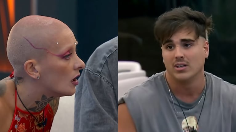 Furia y Mauro se pelearon durante la transmisión en vivo de "Gran Hermano". (Foto: Captura Telefe)