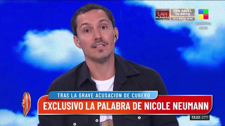 Furiosa acusación de allegados de Nicole Neumann contra Fabián Cubero: “Es sistemático”