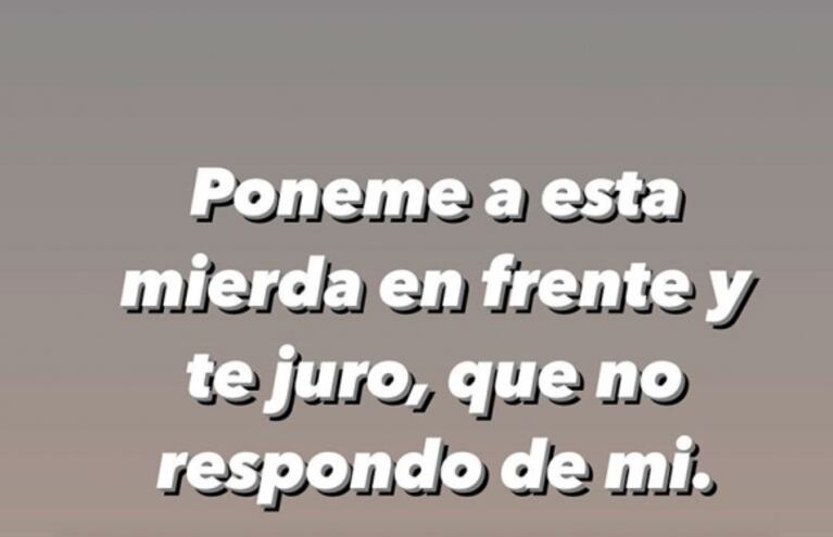 Furiosa reacción de China Suárez ante la viralización de los supuestos audios de un pedófilo: "Poneme a esta mierda enfrente y no respondo de mí"