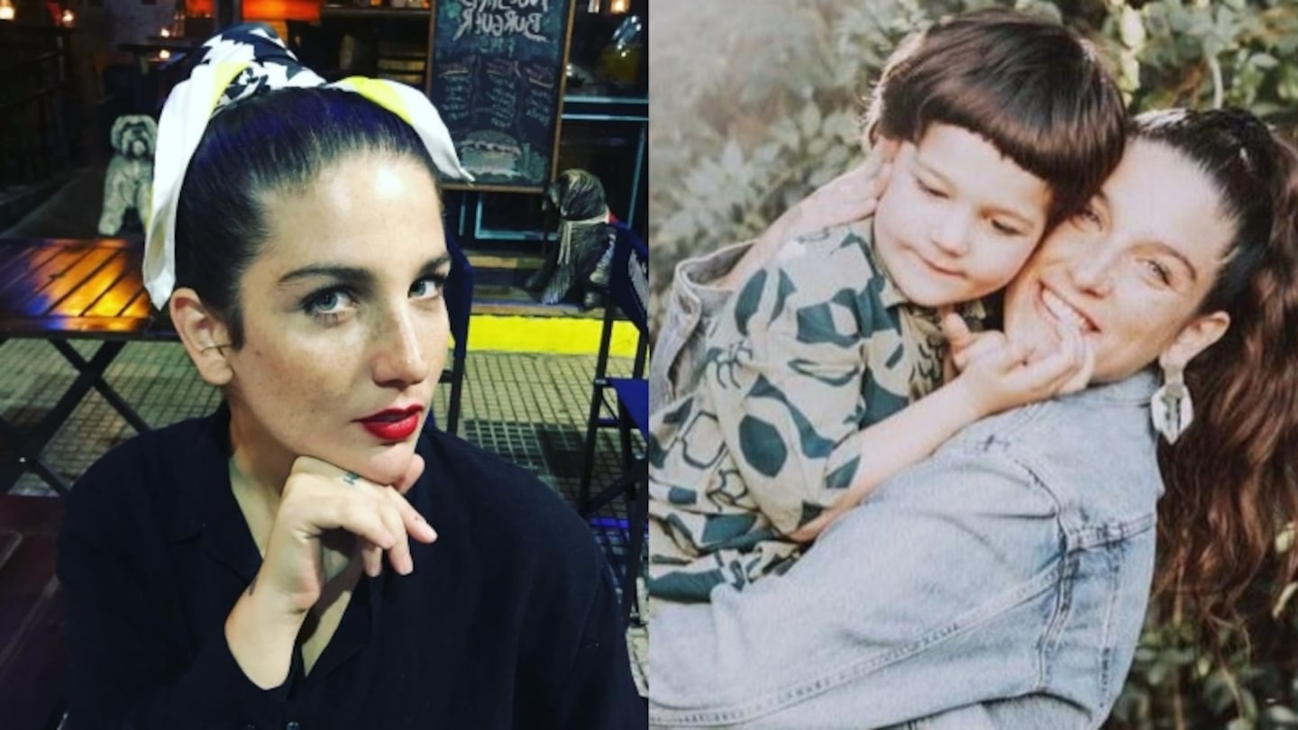 Furiosa reacción de Juana Repetto con un seguidora que la tildó de "demente" por mostrar una foto amantando a su hijo mayor (Fotos: Instagram)