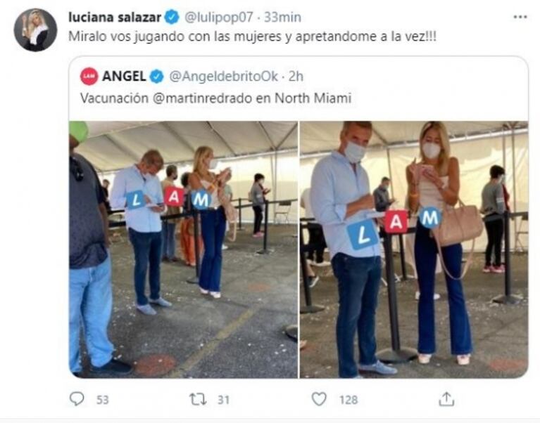 Furiosa reacción de Luciana Salazar tras la foto de Redrado junto a una misteriosa mujer: "Lacra de persona, no vale ni una lágrima"