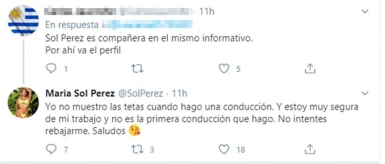 Furiosa reacción de Sol Pérez cuando la compararon con Romina Malaspina: "Yo no muestro las tetas cuando conduzco"
