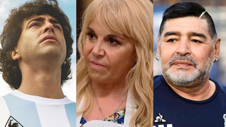 Furioso descargo de Claudia Villafañe contra los responsables de la serie de Diego Maradona.