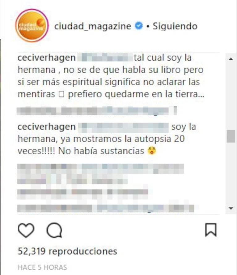 Furiosos mensajes de la excuñada de Liz Solari, indignada tras escucharla hablar de su hermano fallecido
