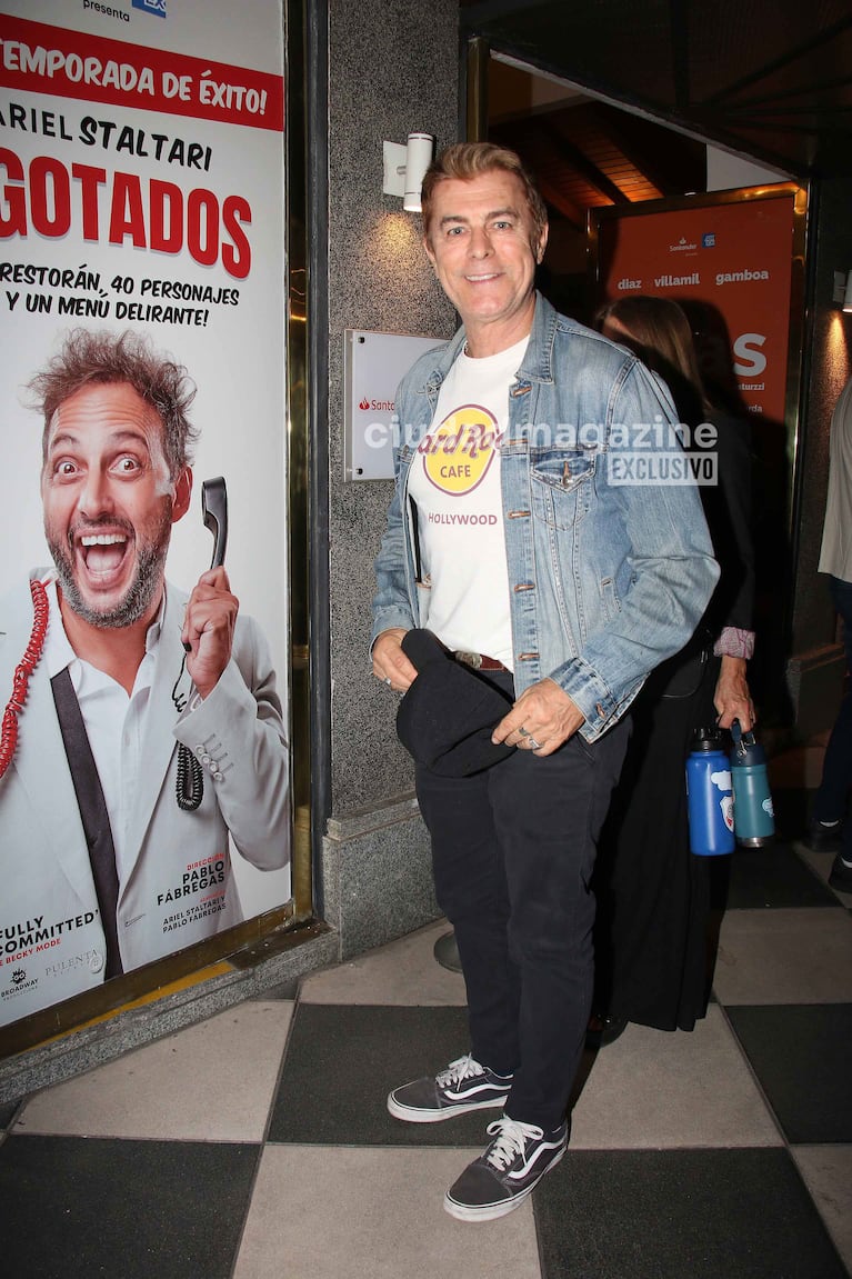 Gabriel Corrado en el teatro (Foto: Movilpress).