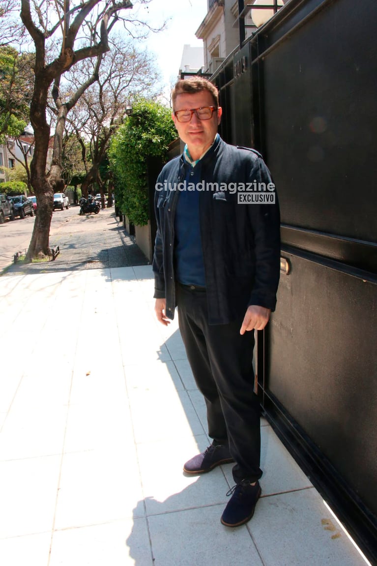 Gabriel Oliveri llegó al cumpleaños de Marcela Tinayre (Foto: Movilpress).