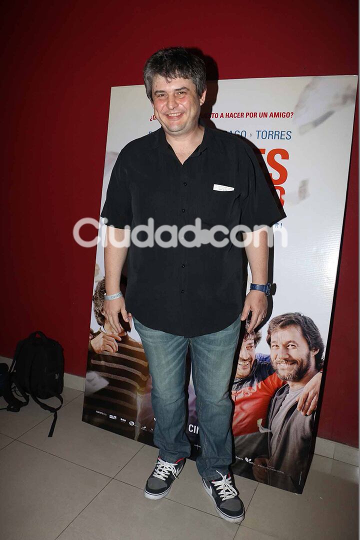 Gabriel Schultz en el estreno de Papeles en el viento.  (Foto: Movilpress)