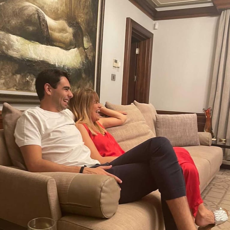 Gabriela con su hijo menor, Sharif.