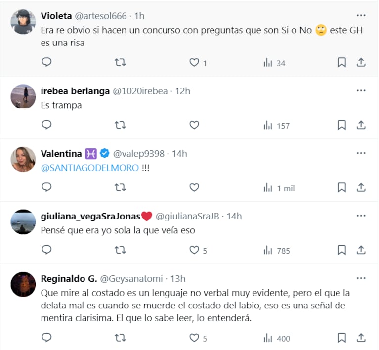 Gabriela de Gran Hermano habría hecho trampa para ganar la moto y los usuarios de X apuntaron en su contra (Foto: captura de X).