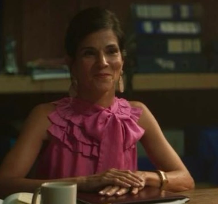 Gabriela Pastor interpetó a Miriam Areco Amaral, la abogada que representó a Moria Casán en Paraguay, en la serie (Foto: Netflix).