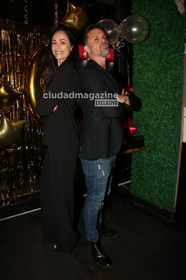 Gabriela Sobrado y Matías Vázquez en el festejo por los 20 años de Mshow (Foto: Movilpress).