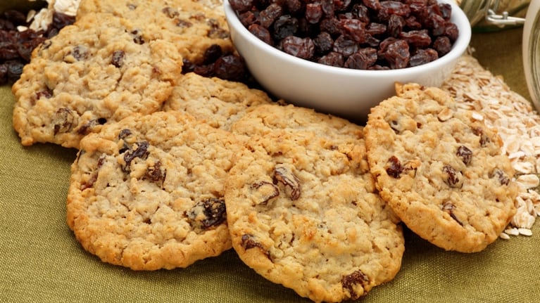 Galletitas de avena y pasas: riquísimas para merendar o llevar al trabajo