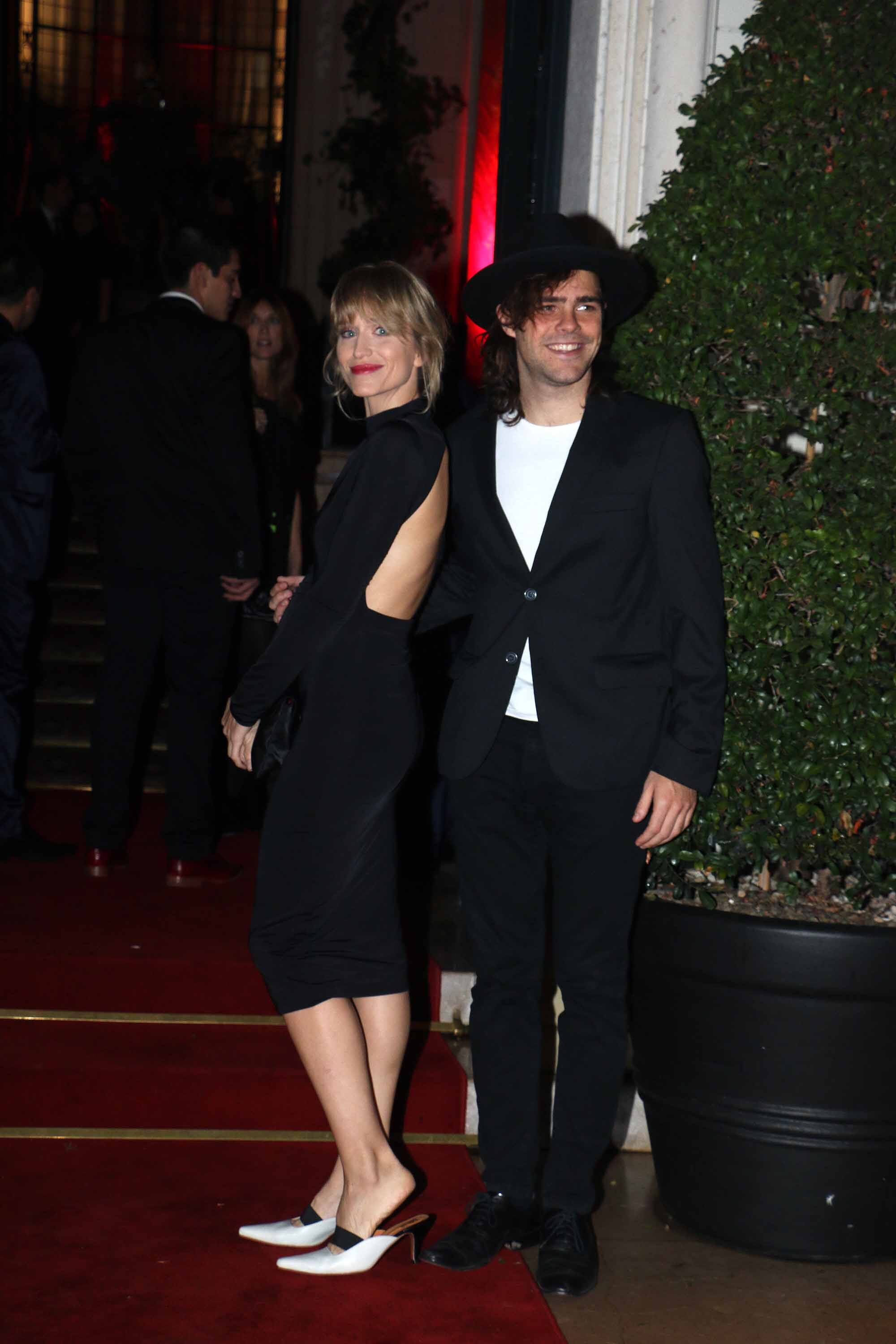Gandini y Lanzani, en la fiesta de Pampita y Benjamín Vicuña (Foto: Movilpress)