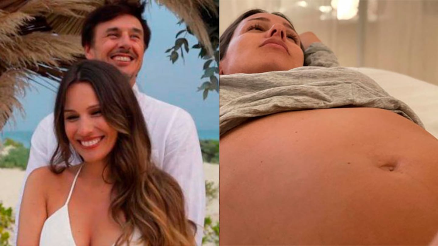 García Moritán publicó la primera foto de la pancita de embarazada de Pampita mientras se recupera del covid: 4 meses