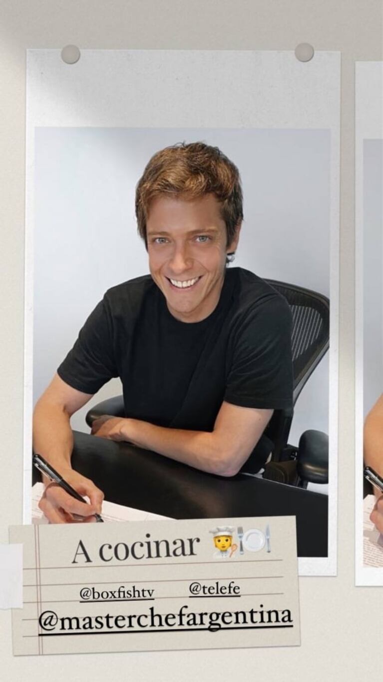 Gastón Dalmau encendió el horno y comenzó a practicar para su debut en MasterChef Celebrity: "¡A cocinar!"