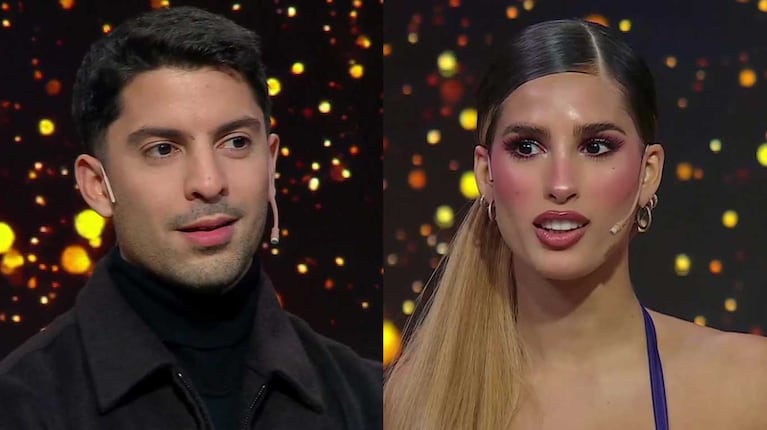 Gastón Edul y Juli Poggio (Fotos: capturas Telefe)