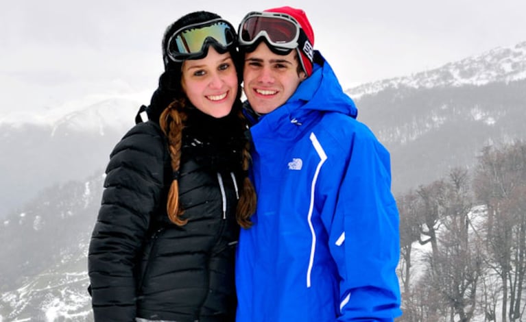 Gastón, junto a su ex novia, Belén, una estudiante de Arquitectura de 18 años. En agosto habían ido a Bariloche.