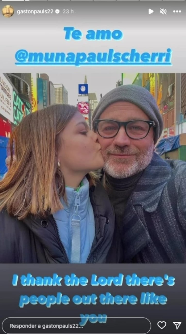 Gastón Pauls publicó las fotos más tiernas con su hija Muna, de viaje por Nueva York 