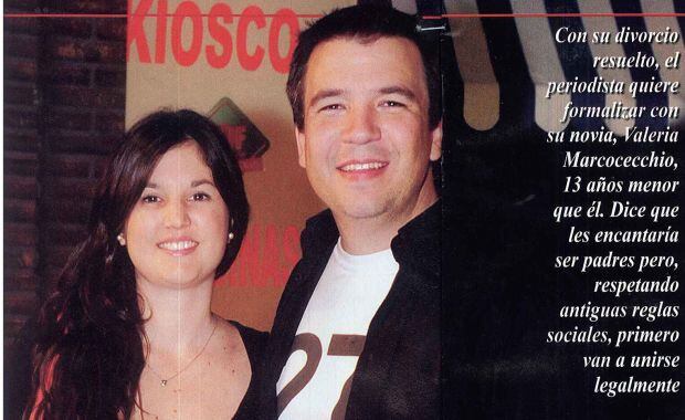 Gastón Recondo, junto a su novia. (Foto: revista Pronto)