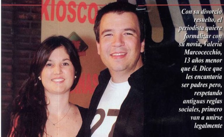 Gastón Recondo, junto a su novia. (Foto: revista Pronto)