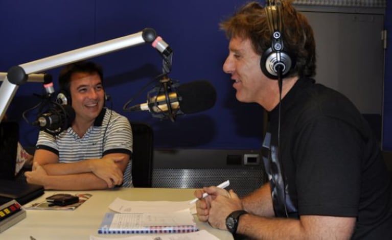 Gastón Recondo y Alejandro Fantino en Radio 10. (Foto: Jennifer Rubio)