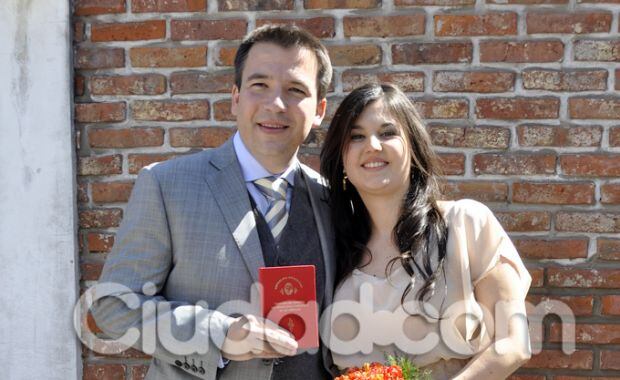 Gastón Recondo y su esposa Valeria. (Foto: Jennifer Rubio-Ciudad.com)