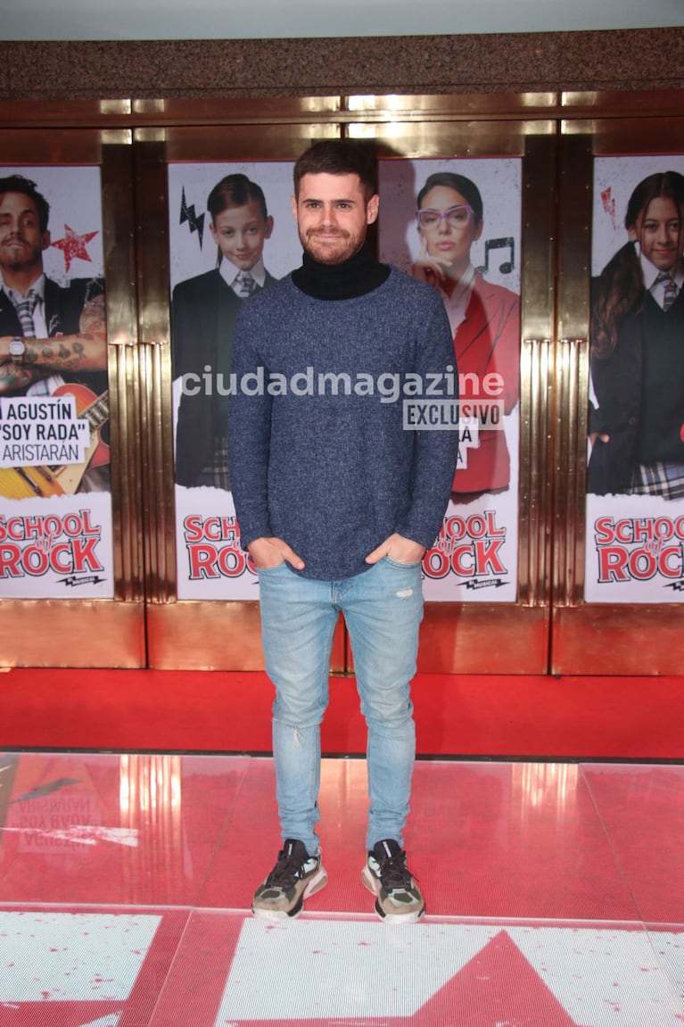 Gastón Soffritti en estreno de School of Rock (Foto: Movilpress).