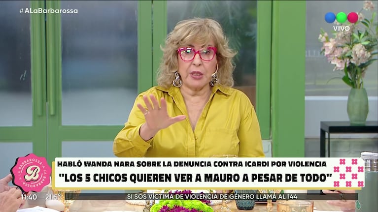 Georgina Barbarossa contra Wanda Nara. (Foto: A la Barbarossa).