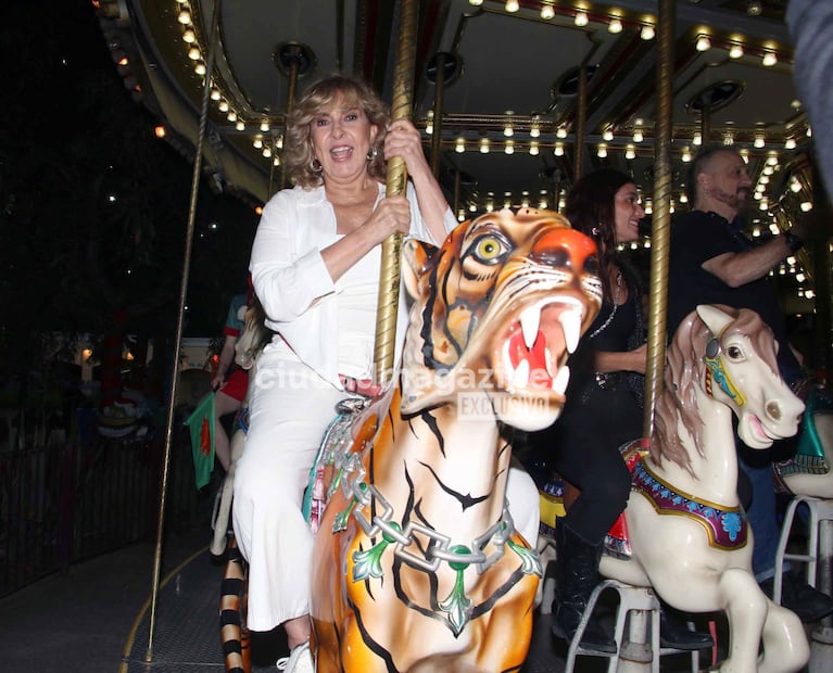 Georgina Barbarossa en su cumpleaños (Foto: Movilpress).