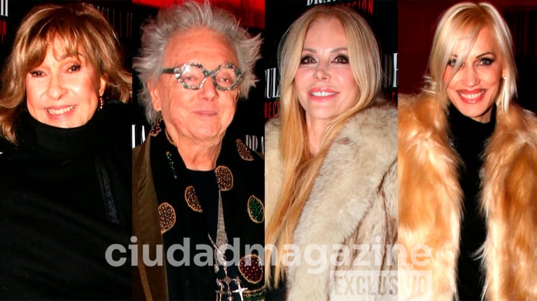 Georgina Barbarossa, Graciela Alfano e Ingrid Grudke en el estreno de Drácula II, Resurreción, de Pepe Cibrián (Fotos: Movilpress).