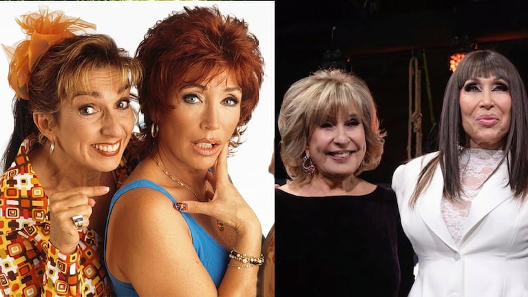 Georgina Barbarossa y Moria Casán Ayer y hoy