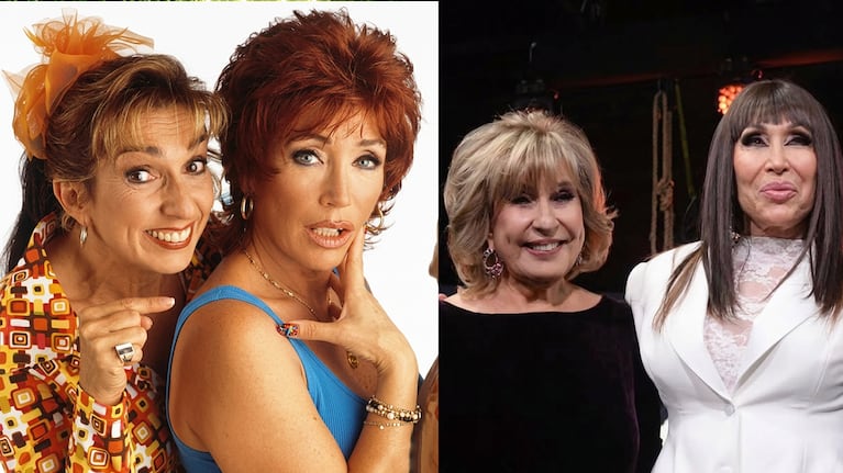 Georgina Barbarossa y Moria Casán Ayer y hoy