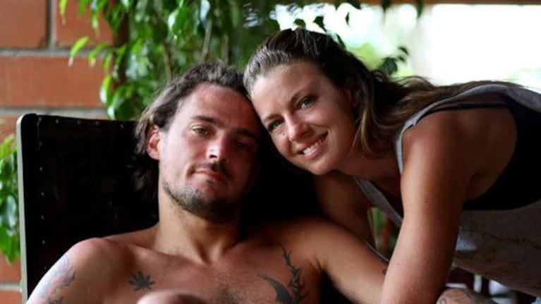 Geraldine Neumann y Jorge Otamendi en Panamá. (Foto: prensa Glitz TV)