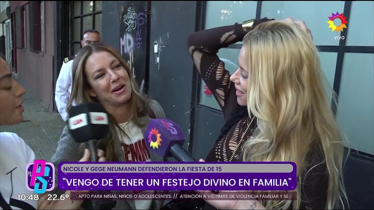 Geraldine y Nicole Neumann.