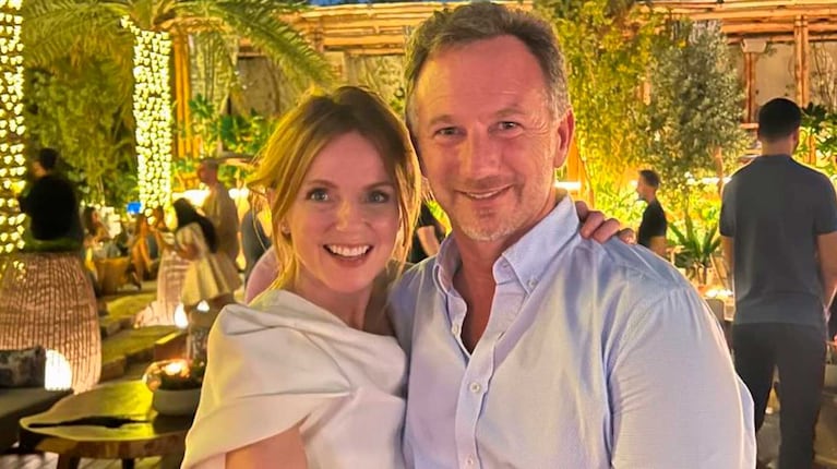 Geri Haliwell y Christian Horner (Foto: Instagram @christianhorner)