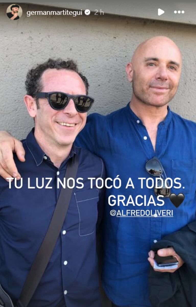 Germán Martitegui despidió a Alfred Oliveri. (Foto: Instagram / german martitegui)