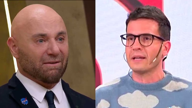 Germán Martitegui y Nicolás Peralta (Fotos: capturas Telefe y América TV)
