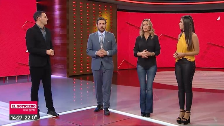 Germán Paoloski conduce El Noticiero de la Gente (Captura: Telefe)