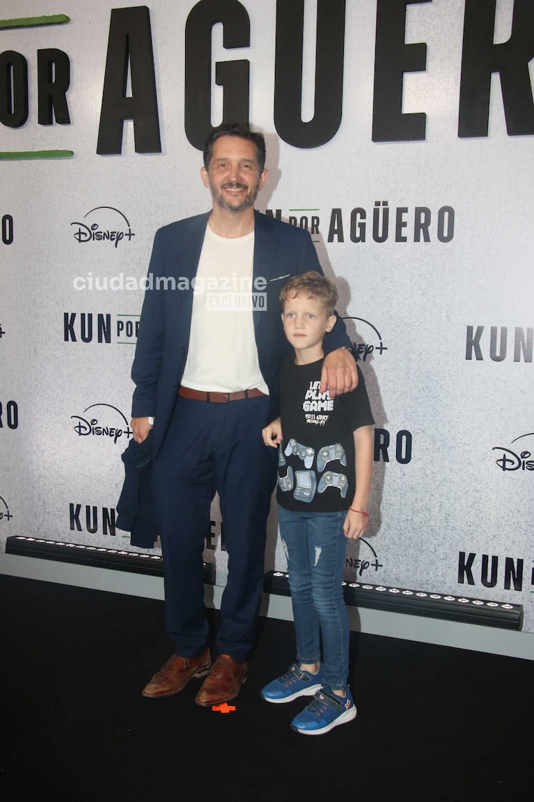 Germán Paolovski y su hijo (Foto: Movilpress)