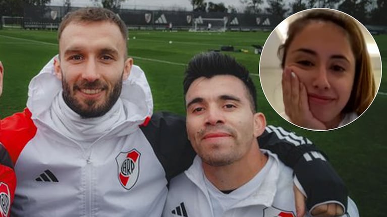 Germán Pezzella, Marcos "Huevo" Acuña y María Julia Silva. (Foto: IG)